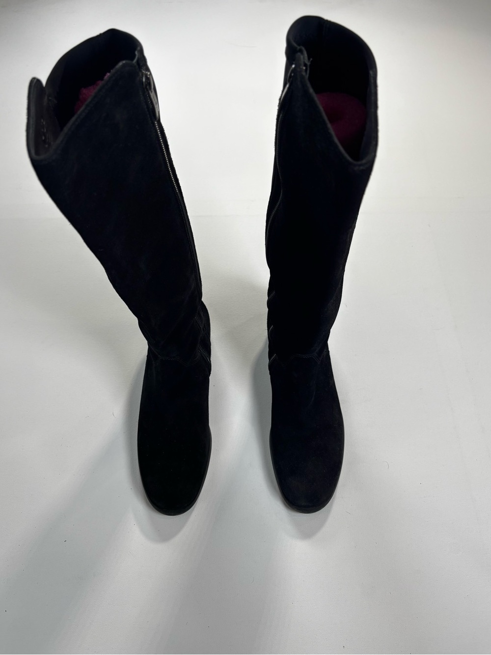Paul Green Black Suede Knee High Boots